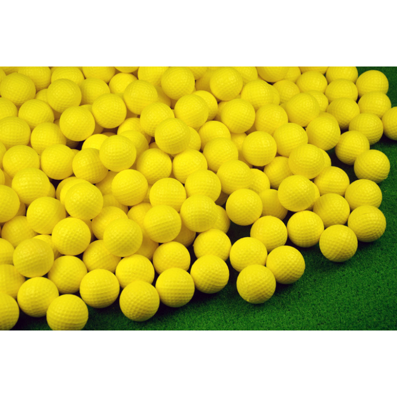 Foam Practice Golf Balls — Yellow, 10 Pack