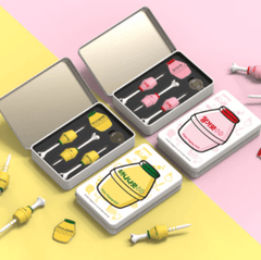 BINGGRAE BANANA MILK GOLF TEE PLACE SET (GOLF TEE + BALL MARKER)
