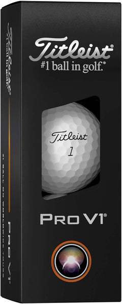 Titleist Pro V1 Golf Balls — White, Low Numbers, Dozen
