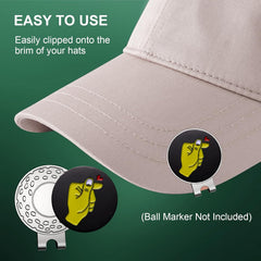 Magnetic Golf Ball Marker Hat Clip Golf Ball Marker Caps Holder Professional Golf Training Aids Accessories,6 Pieces (Golf Ball Marker Not Included)
