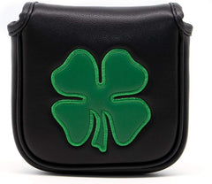 Lucky Shamrock Heel Shaft Mallet Cover Square Mallet Putter Cover Headcover Magnetic for Scotty Cameron 6M DB Taylormade Spider S Ping