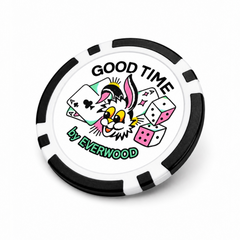 Good Time by Everwood Golf Ball Marker Poker Chip