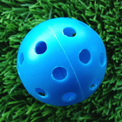Hollow Practice Golf Balls — Blue, 35 Pack