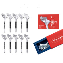 Plastic Golf Tees — White, 10 Pack