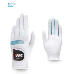 PGM Women's Microfiber Golf Gloves — White Pair