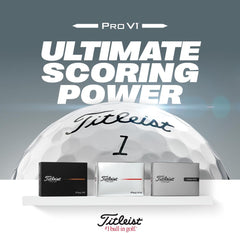 Titleist Pro V1 Golf Balls — White, Low Numbers, Dozen