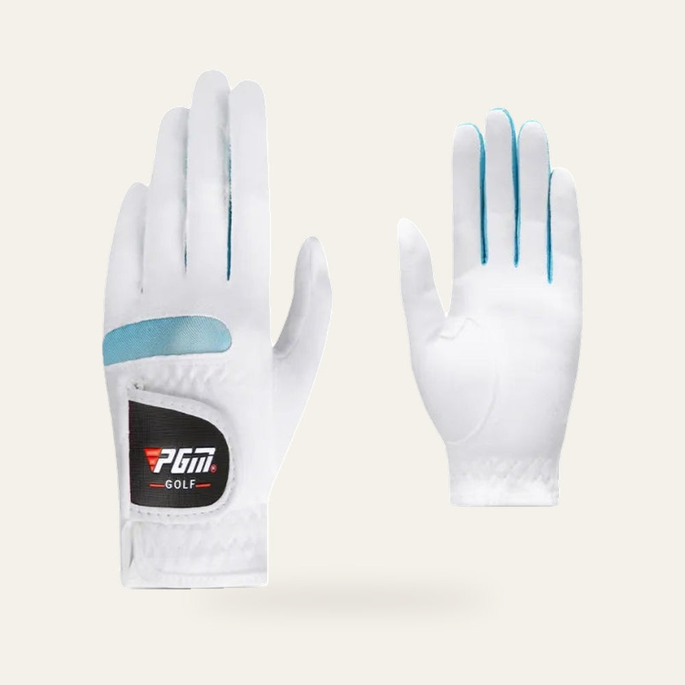 PGM Women's Microfiber Golf Gloves — White Pair