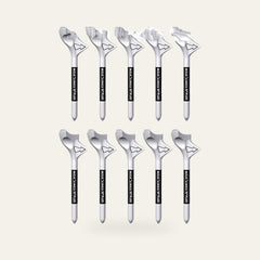 Plastic Golf Tees — White, 10 Pack