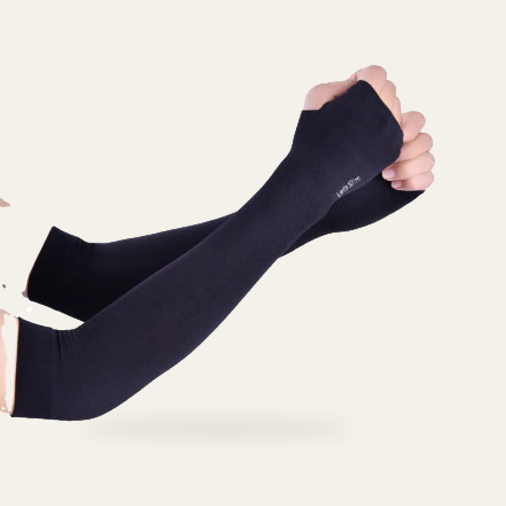 Lightweight Arm Sleeves — Black, Pair