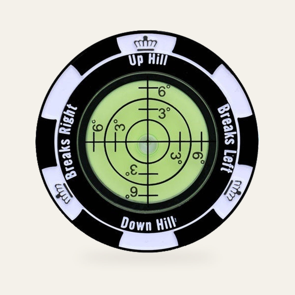Golf Slope Reader — bubble level face